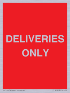 DELIVERIES ONLY